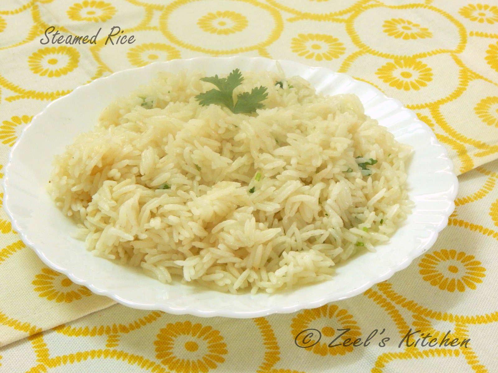 Steamed Rice Recipe Zeel s Kitchen