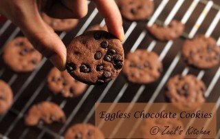 Eggless Chocolate Cookies