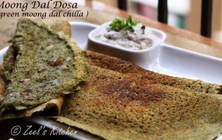 Moong Dal Dosa | Green Moong Dal Chilla | Pesarattu