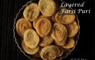 Layered Farsi Puri | Padvali Farsi Poori | Crunchy Flaky Indian Deep-Fried Bread | Verki Puri Recipe