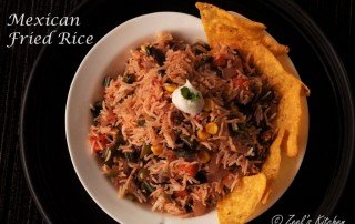 Vegetarian Mexican Fried Rice Recipe - Indian Restaurant style