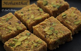 Traditional Gujarati Mohanthal Recipe | Gujarati Mohanthal Recipe | Gram Flour Fudge