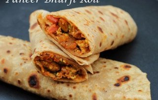 Paneer Bhurji Roll | Paneer Bhurji Wraps | Paneer Bhurji Kathi Rolls | Scrambled Cottage Cheese Frankie