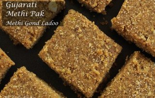 Gujarati Methi Pak | Methi Gond Ladoo | Methi Gond Sukhdi | Winter Special Spiced Fenugreek Fudge Recipe