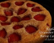 Eggless Strawberry Rava Cake | Eggless Strawberry Suji Aata Cake | Eggless Strawberry Rava Cake with Whole Wheat Flour