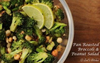 Pan Roasted Broccoli and Peanut Salad | Roasted Broccoli and Peanut Salad Recipe