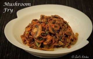 Mushroom Fry Recipe | Indian Style Mushroom Fry Recipe | Mushroom Sabji