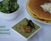 Mint Coconut Chutney | South Indian Style Mint Coconut Chutney Recipe