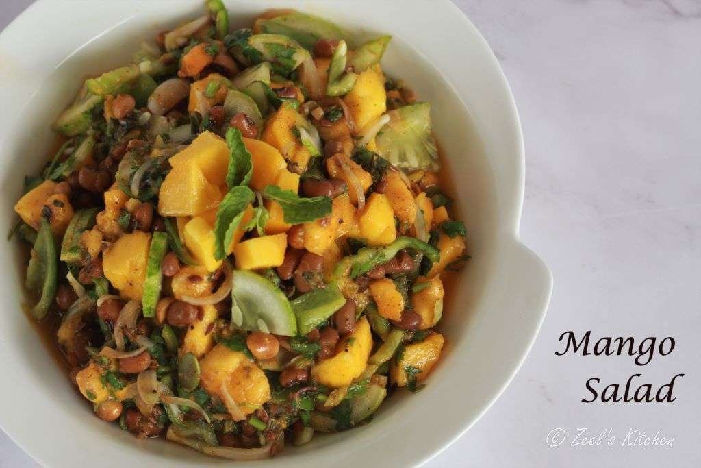 Mango Salad Recipe | Mango and Bean Salad